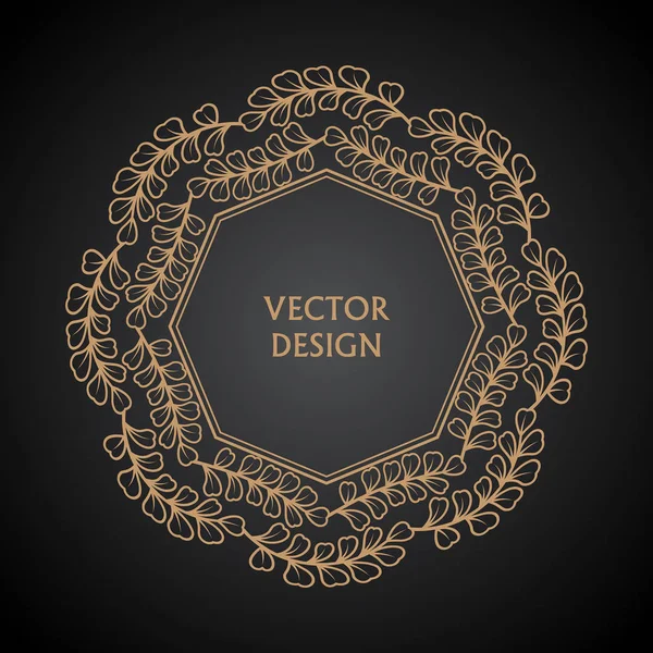 Patrón barroco circular — Vector de stock