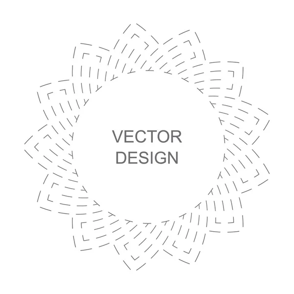 Monogram sor vintage képkeret — Stock Vector