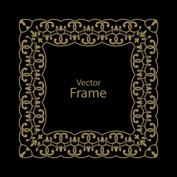 Baroque ornate frame — Stock Vector