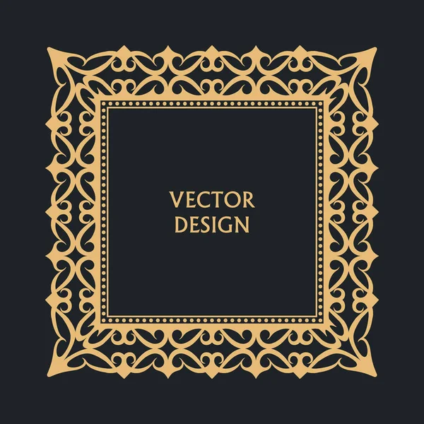 Baroque ornate frame — Stock Vector