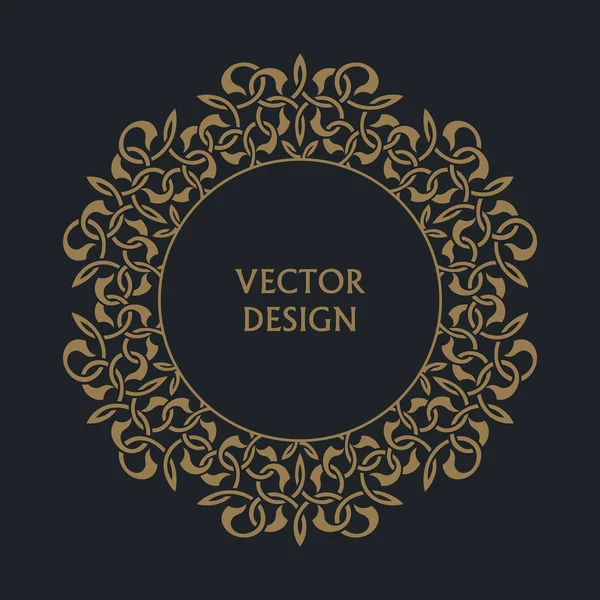 Padrão barroco circular — Vetor de Stock