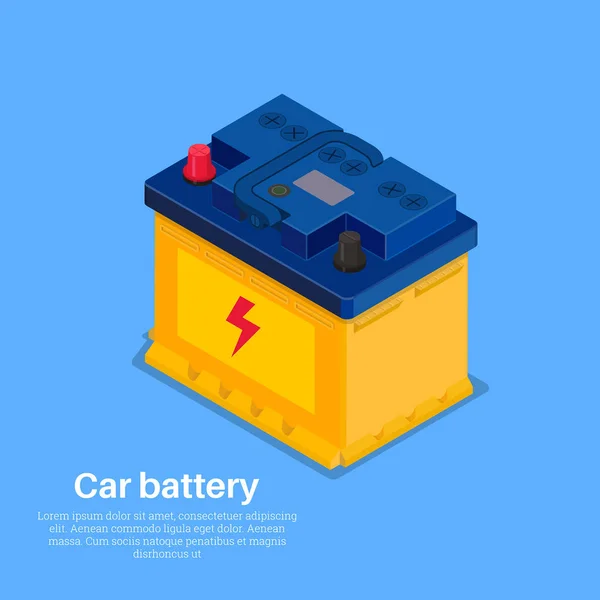 Автомобильная аккумуляторная батарея — стоковый вектор