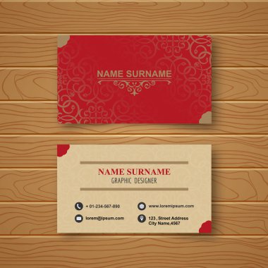 Boş kartvizit şablonu