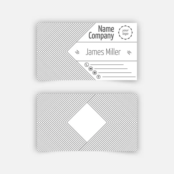 Business card blank template — Stock Vector
