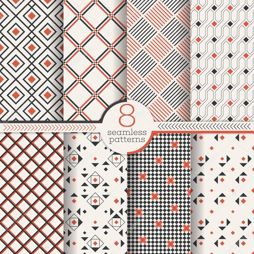 Vector classical seamless patterns