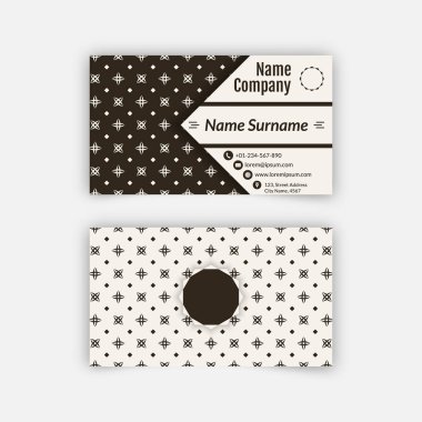 İş kartı boş şablon