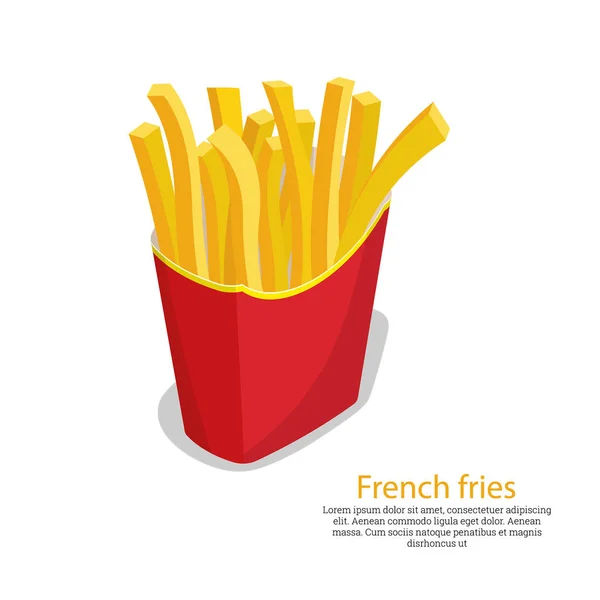 French fries vector — Stock Vector