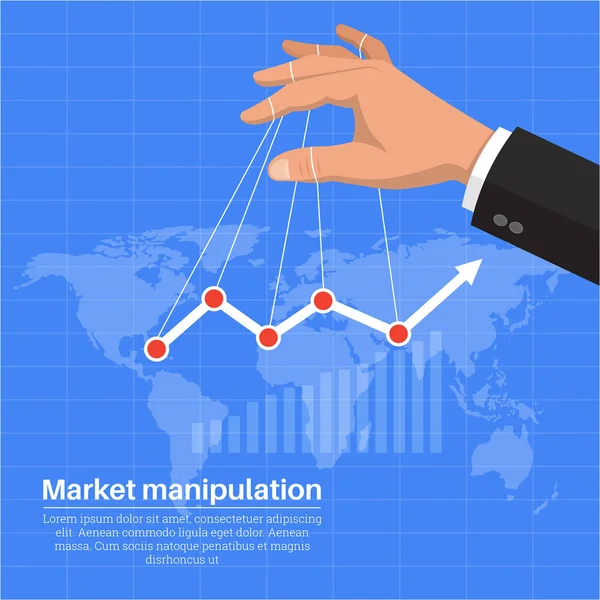 Affärsmannens hand — Stock vektor