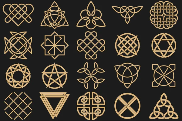 Set of ancient symbols