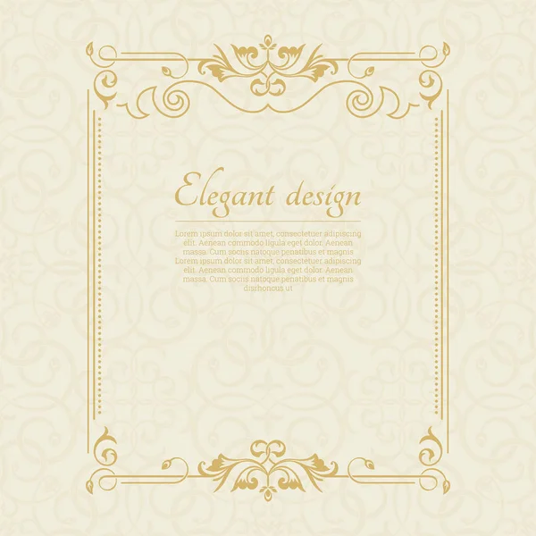 Plantilla decorativa vector — Vector de stock