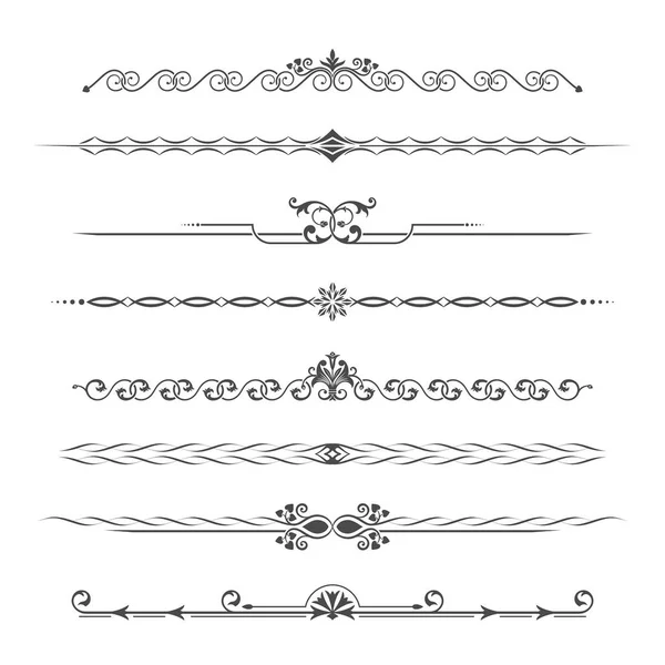 Conjunto de caligrafia — Vetor de Stock