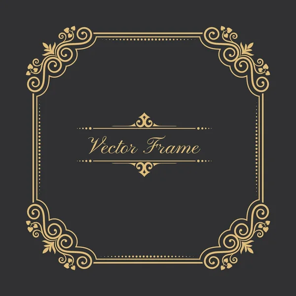 Vintage frame vector — Stock Vector