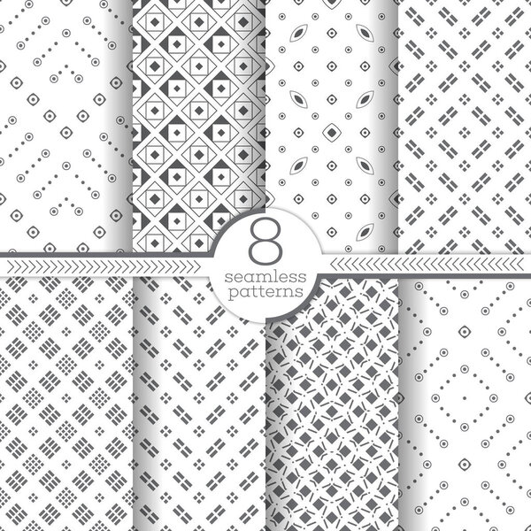 Set of vector seamless patterns