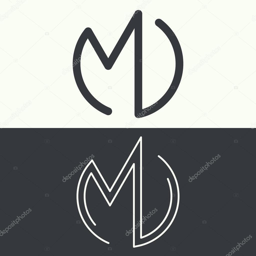 Set of monograms