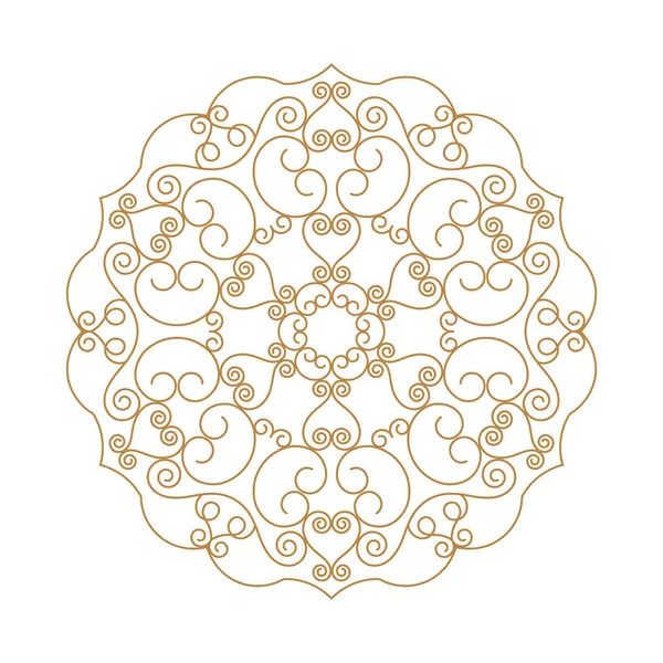 Circular arabic pattern — Stock Vector