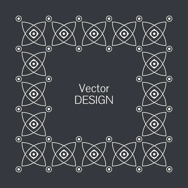 Minimalistischer quadratischer Rahmen — Stockvektor