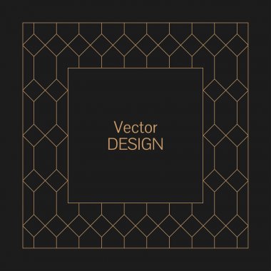 Minimalist doğrusal kare çerçeve