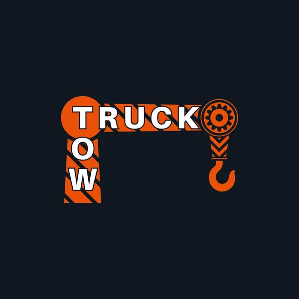 Icône de remorquage camion — Image vectorielle