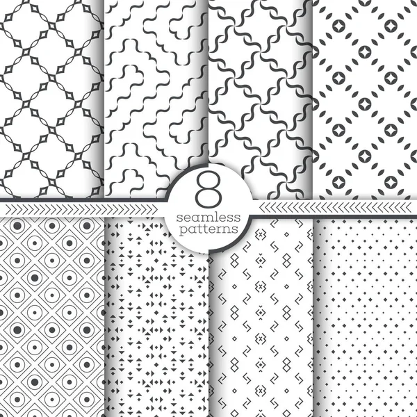 Conjunto de patrones sin costura vector — Archivo Imágenes Vectoriales