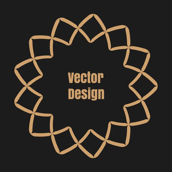 Monogram çizgili vintage çerçeve