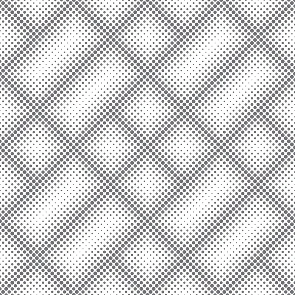 矢量无缝模式 抽象半色调背景 现代时尚的小虚线纹理 重复菱形瓷砖与不同大小的点 现代设计 — 图库矢量图片