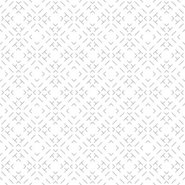 Kusursuz desen. Basit doğrusal doku. Kesik çizgi. Tek renkli olsun. İnce çizgiler, eşkenarlar, zikzaklar, köşeler tekrarlanıyor. Arkaplan. Ağ. Projeniz için grafik tasarımının vektör ögesi