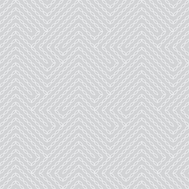 Vektör kusursuz desen. Kesişen dalga çizgileriyle modern stil dokusu. Düzenli olarak orijinal geometrik süslemeleri tekrarlıyorlar. Moda tasarımı