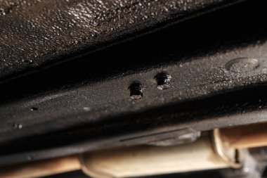 Otomatik tamir istasyonu bulanık arkaplan