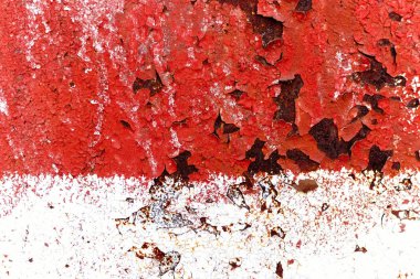 Eski boyanmış ahşap duvar - doku veya arkaplan