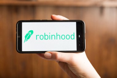 Tula Rusya telefon ekranındaki 16.01.20 robinhood uygulaması izole edildi.