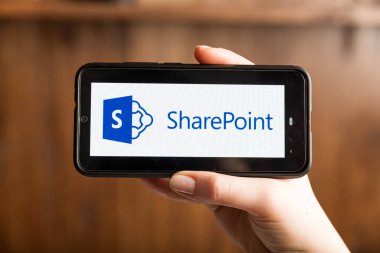 Tula Rusya telefon ekranındaki 16.01.20 SharePoint izole edildi.