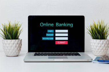 Çevrimiçi Bankacılık Teknolojisi Ticaret Konsepti