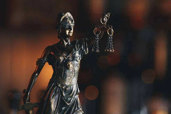 正義の女神のシンボル、法的な法律概念 — ストック写真