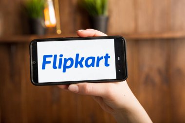 Tula Rusya telefon ekranındaki 16.01.20 Flipkart izole edildi.