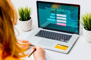 Çevrimiçi Bankacılık Teknolojisi Ticaret Konsepti