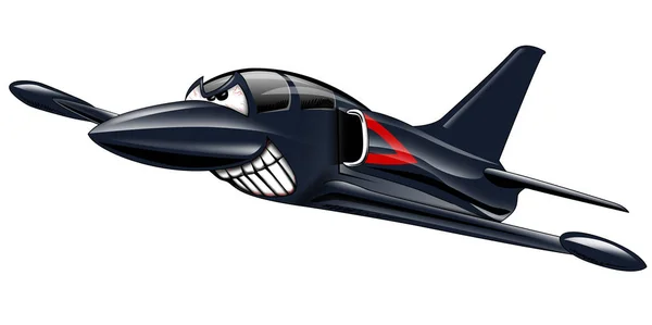 Illustrazione del fumetto del jet militare — Foto Stock