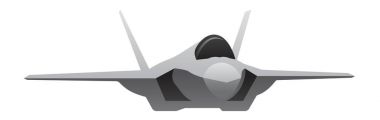Modern askeri Fighter Jet uçak