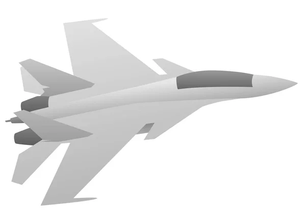 航空機のジェット戦闘機 — ストックベクタ