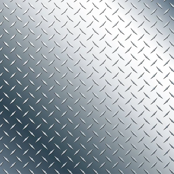 Chrome Diamond Plate Realistische Vector Grafische Afbeelding — Stockvector