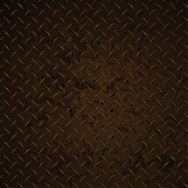 Elmas plaka Rusty aşınmış gerçekçi vektör grafik illüstrasyon sıkıntılı