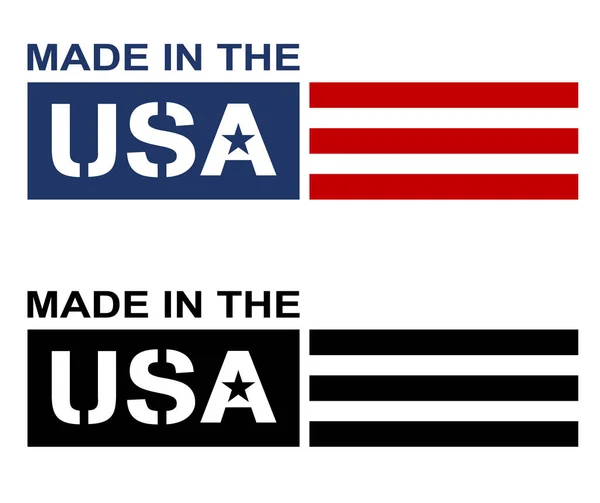 미국의 로고에서 반사기 삽화로 만들어 — 스톡 벡터
