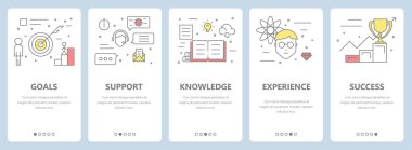 Vektör ince çizgi düz tasarım kavramı dikey afiş danışmanlık,