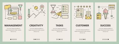 İnce çizgi düz tasarım kimlik kavramı afiş ve vektör ayarla