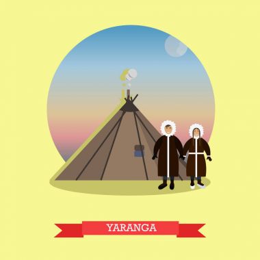 Yaranga kavramı vektör çizim düz tarzı