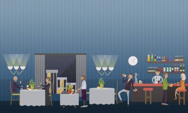 Kötü alışkanlıkları düz stil resimde vektör