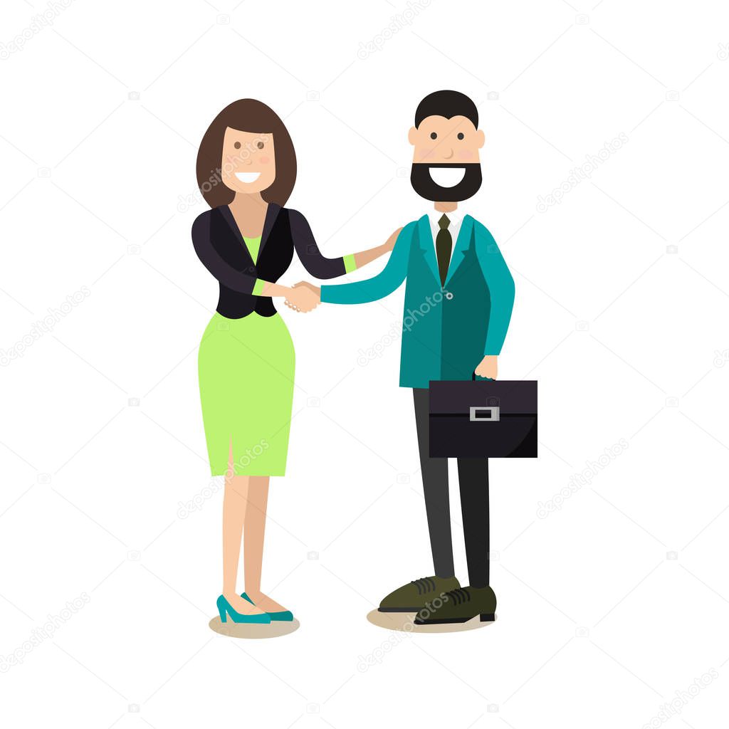 Office people concept vector illustration in flat style