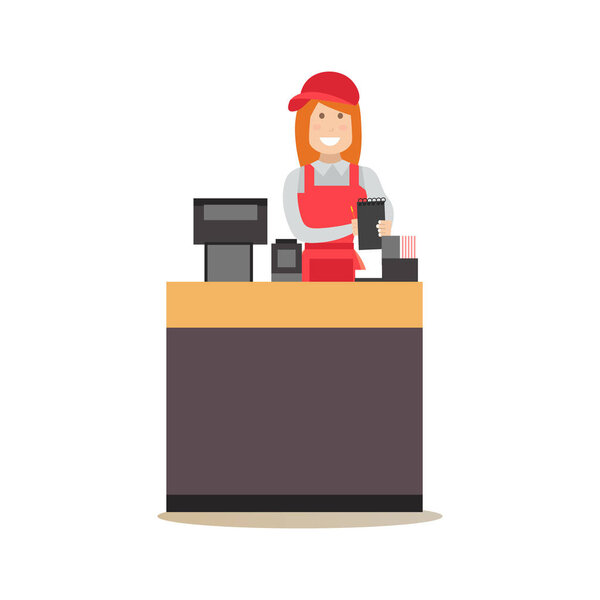 Food people concept vector illustration in flat style