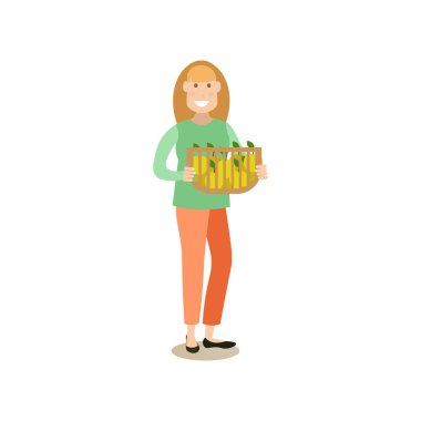 Apple avcı insanlar kavramı vektör düz çizim