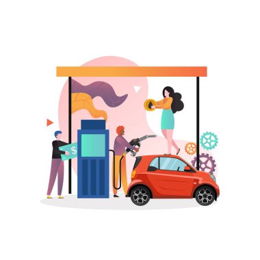 Web pankartı için vektör konsepti dolduruluyor, web sayfası