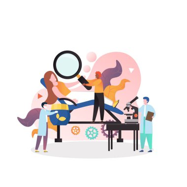 Web afişi için dermatolog vektör kavramı, web sayfası